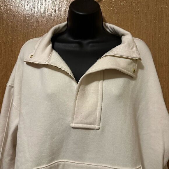 A New Day - Quarter Zip Pull Over sweatshirt women size Large - Picture 2 of 13